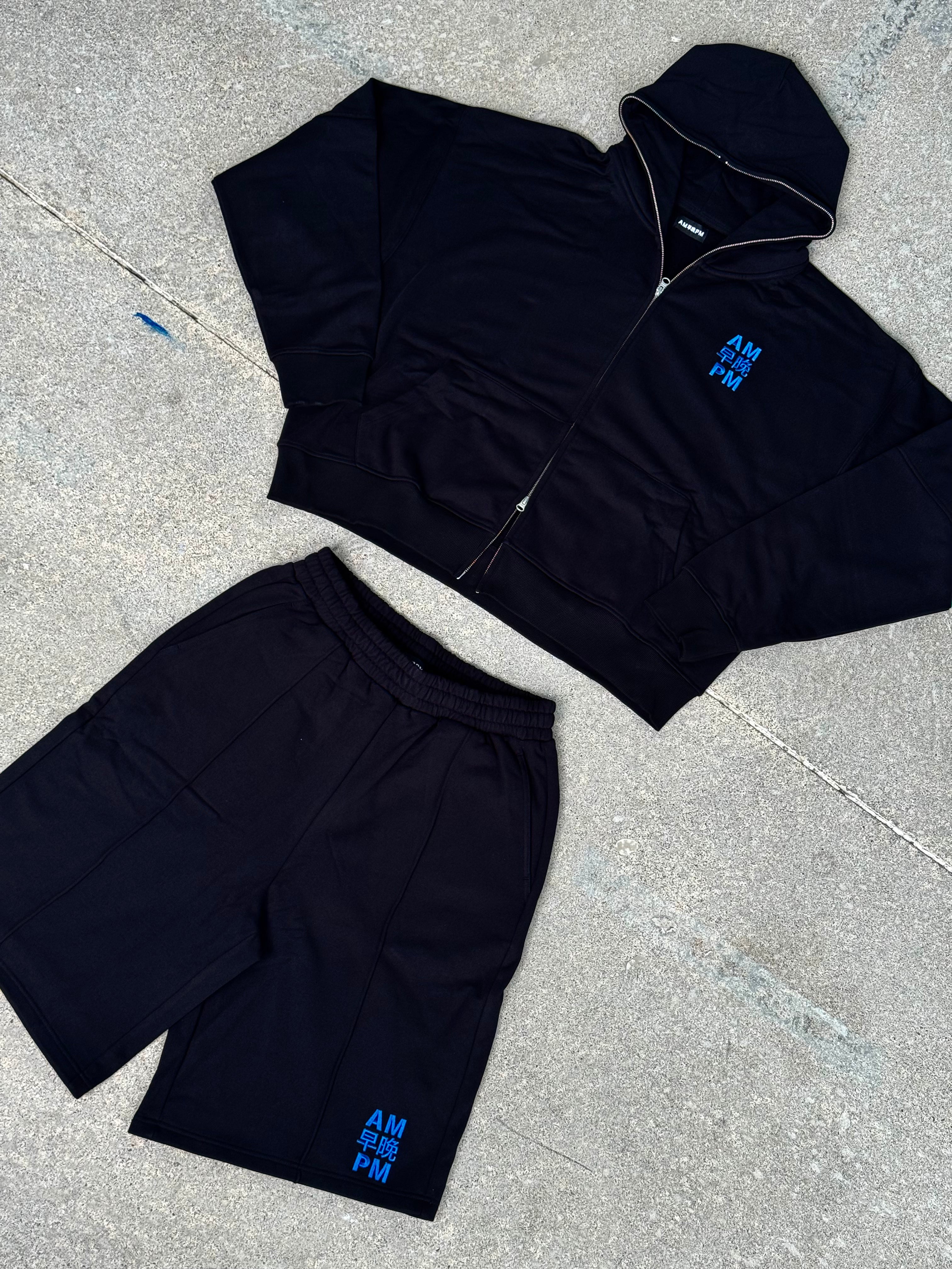 BLUE / AIRBRUSH HOODIE