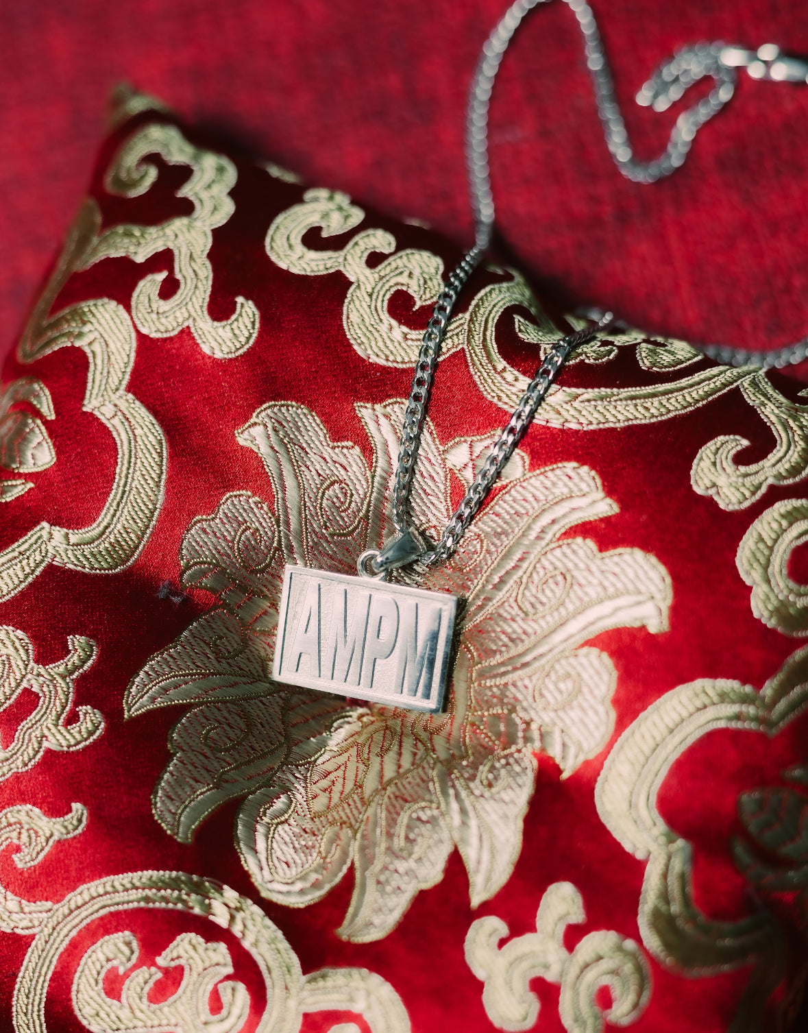 SILVER AMPM PENDANT CHAIN